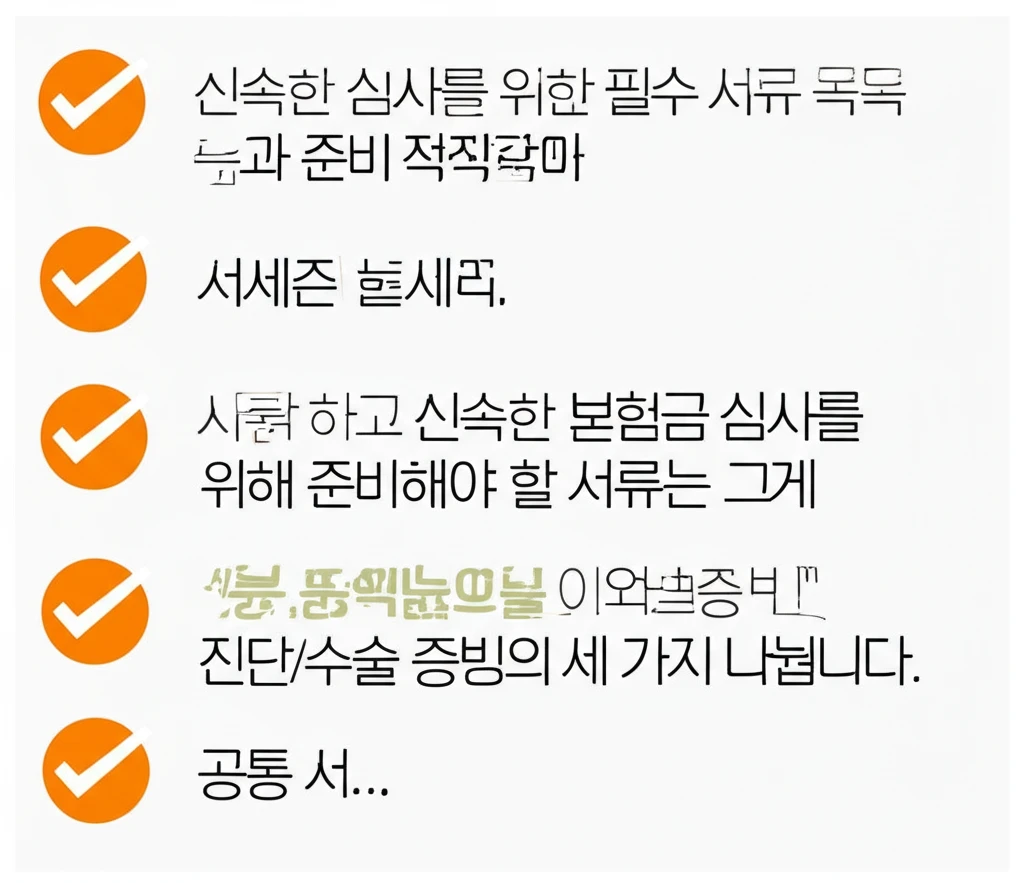 4세대 실손 백내장 수술 입원 및 통..