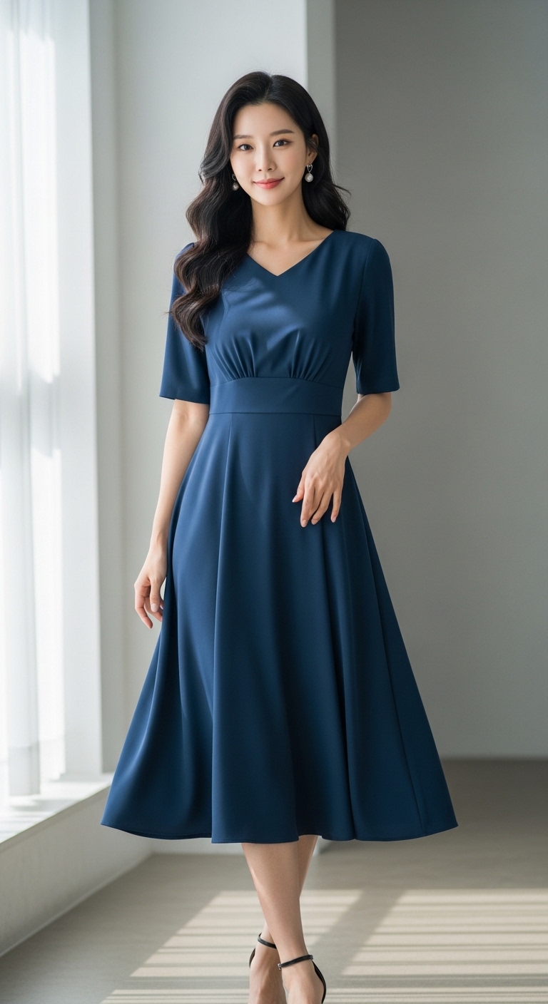 화사한 분위기를 자아내는 전신