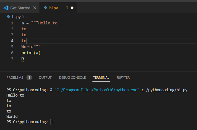 파이썬 큰따옴표3개