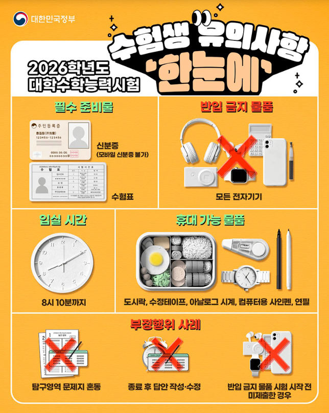 2026 수능 준비 총정리 │우리 아이 실수 막는 부모님 필수 체크포인트
