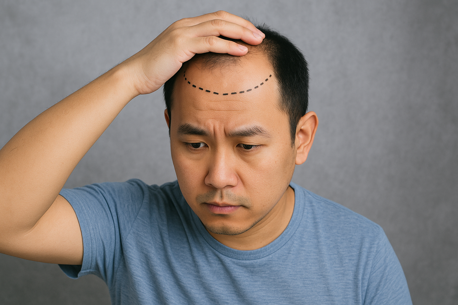 모발 이식 장면