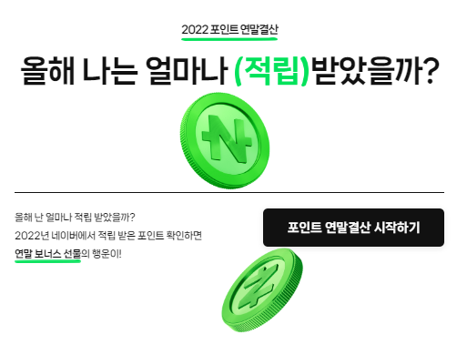네이버 포인트 연말결산
