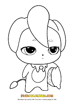 차차핑 색칠공부 도안 이미지