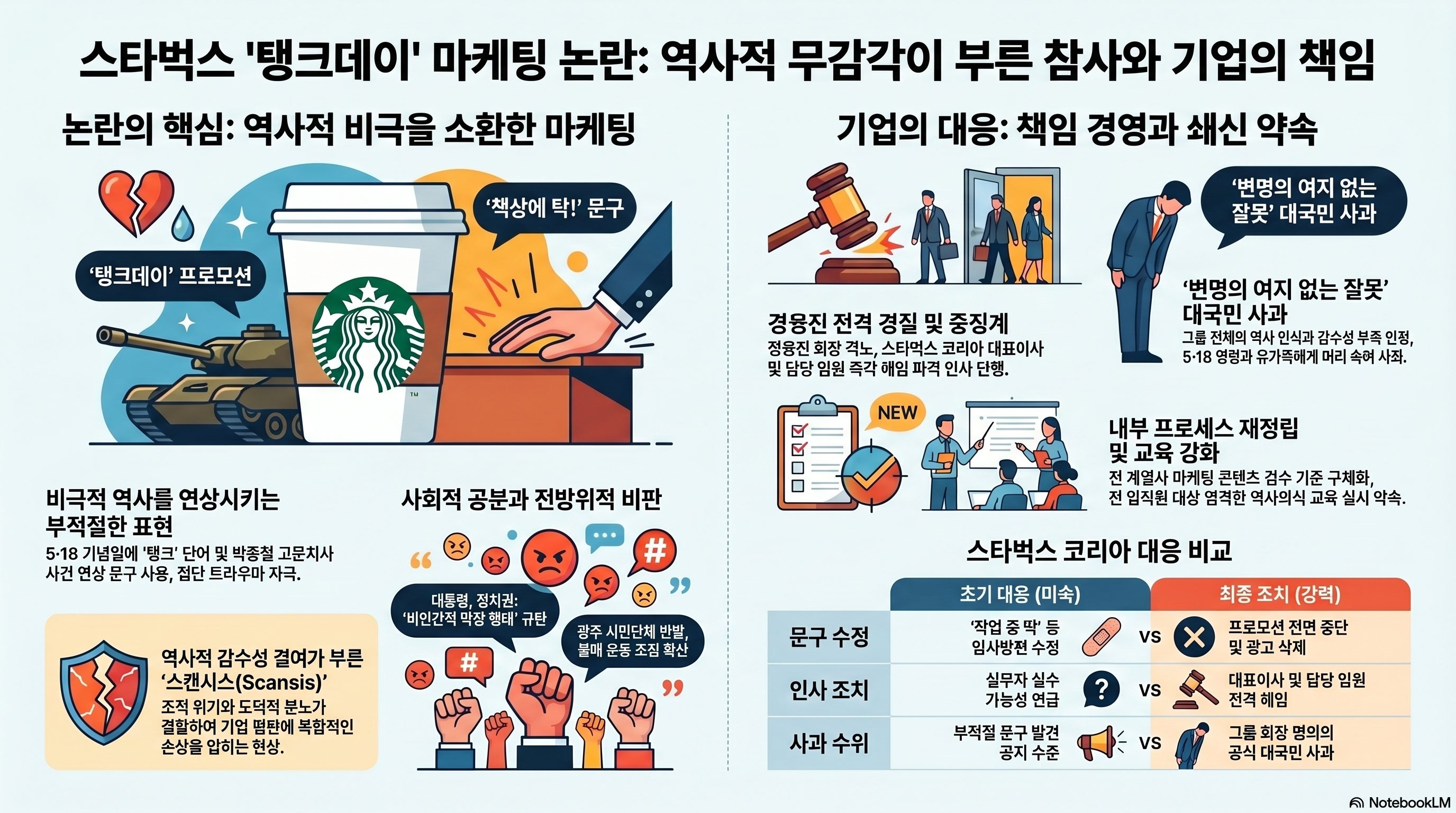 스타벅스가 5&bull;18에 "탱크데이"를 열었다-대표 경질까지 이어진 마케팅 참사의 전말