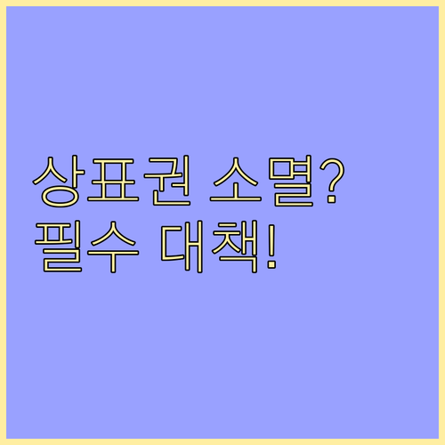 상표권은 추가 갱신 기간 놓치면 영구..