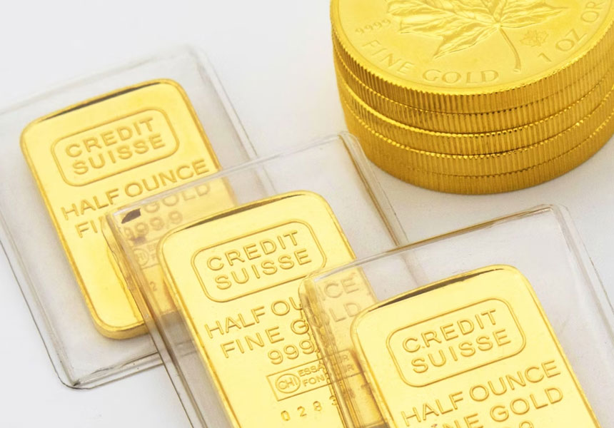 돌반지 대신 준비할 수 있는 작은 골드바와 보관 케이스 사진