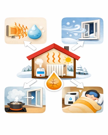 난방으로 인한 실내 건조와 보습 부족 원인 설명 이미지8