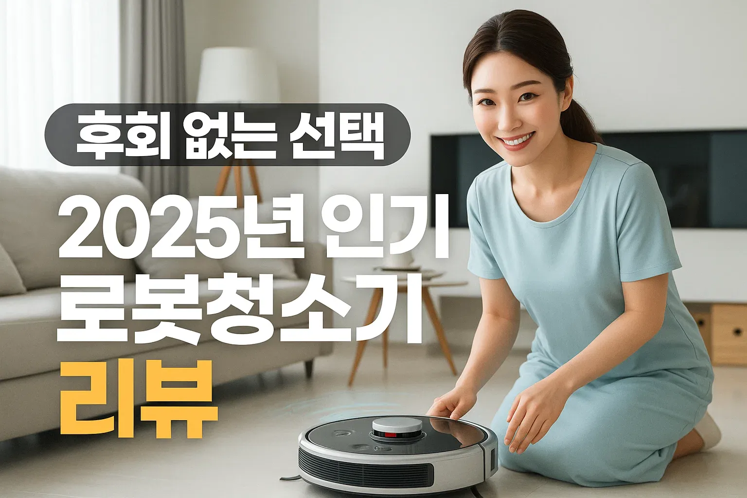 후회 없는 선택! 2025년 로봇청소기 인기 리뷰