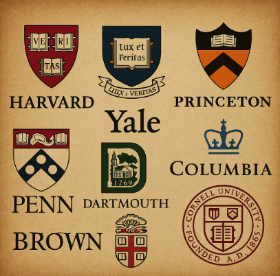 아이비리그 대학 로고 모음