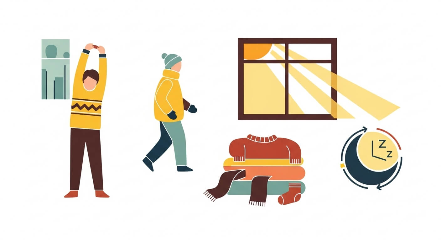 생활습관: 중장년층 겨울철 루틴 점검하기