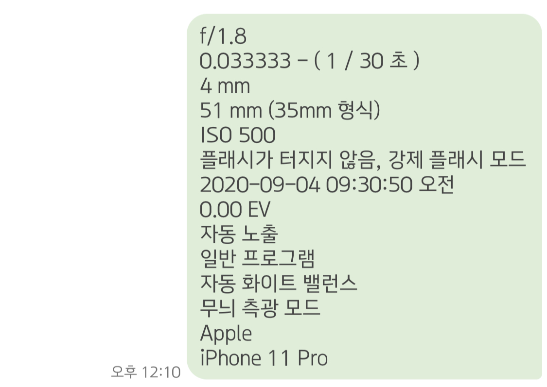 EXIF 정보 복사 붙여넣기