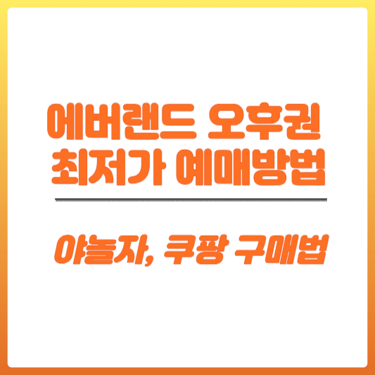 에버랜드 오후권 최저가로 구매하기 썸네일