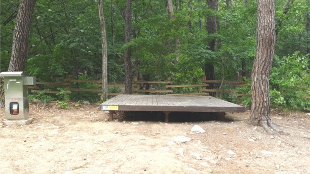 산음자연휴양림 야영데크