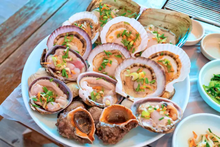 충남 보령 무창포해수욕장 쭈꾸미 철판 볶음, 조개구이, 쭈꾸미 샤브샤브 맛집