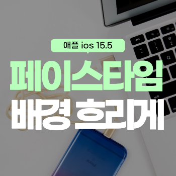 페이스타임 배경 흐리게 하는 방법