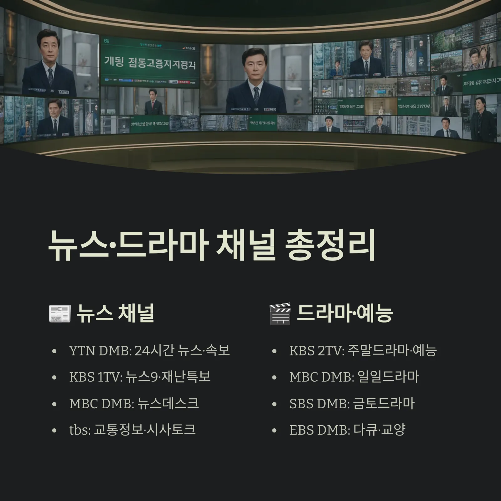 프로야구·뉴스·드라마 실시간 DMB 중계 보는 법, 지금 바로 확인하세요!
