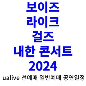 보이즈-라이크-걸즈-내한-티켓팅-예매-콘서트-2024-일정