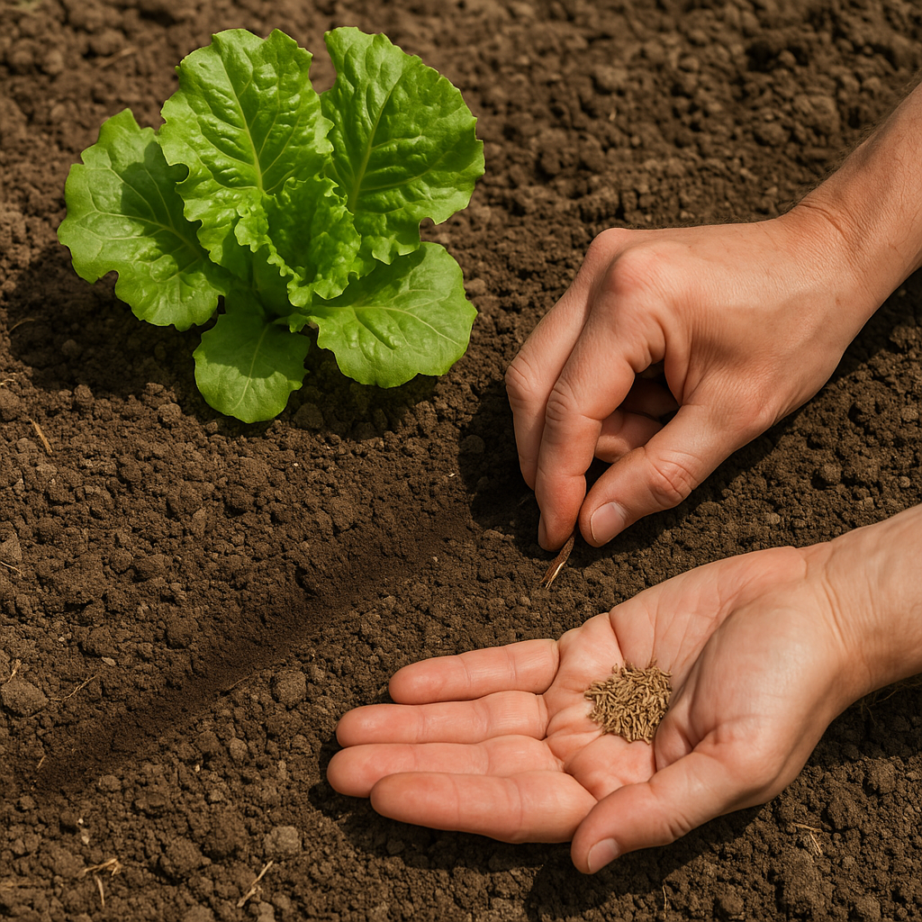 가을 상추 파종 방법