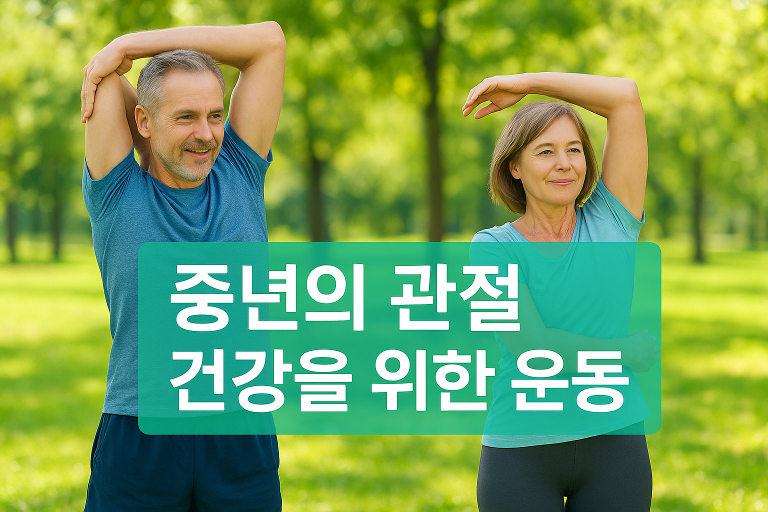 중년의 관절 건강을 위한 운동법