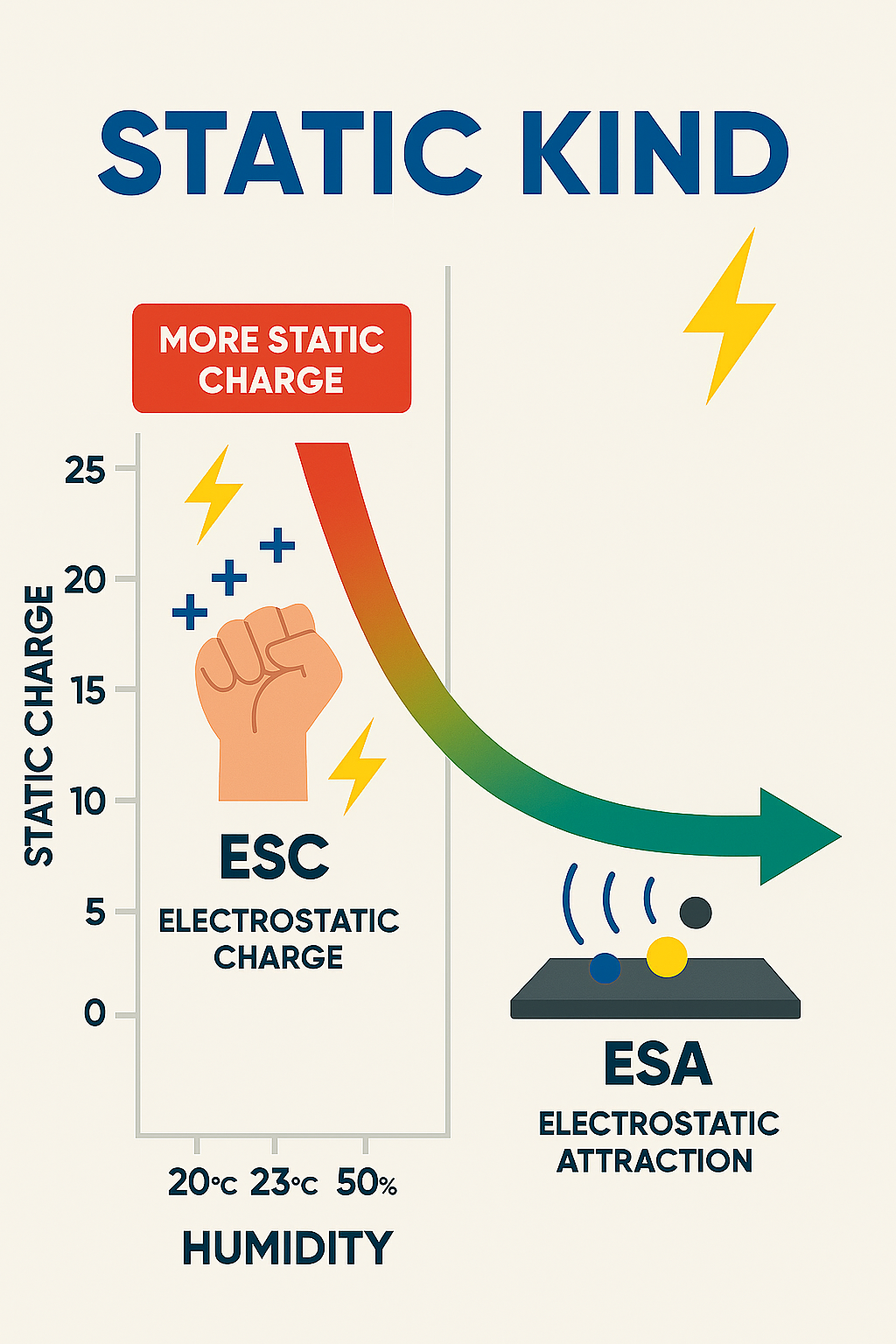 클린룸 오염제어에서 정전기(ESC) &amp; 이물흡착(ESA) 제어는 매우 중요하다.
