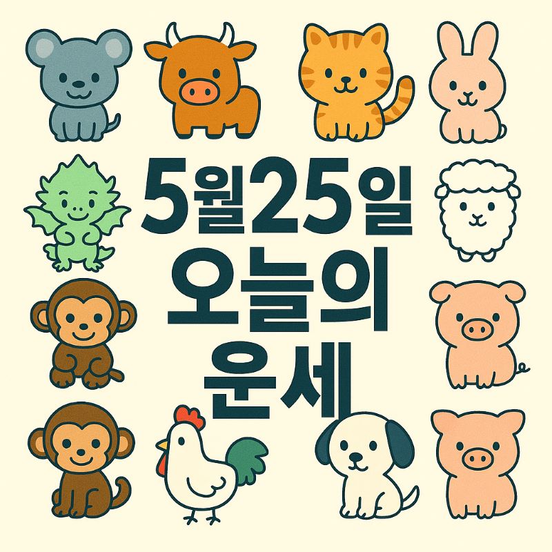 5월25일 띠별 운세 총정리 - ✨ 오늘의 운세와 생년별 해석