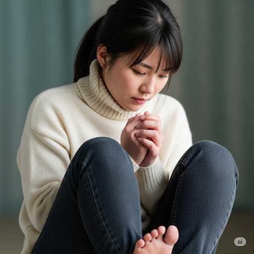 손발 차가운 여성