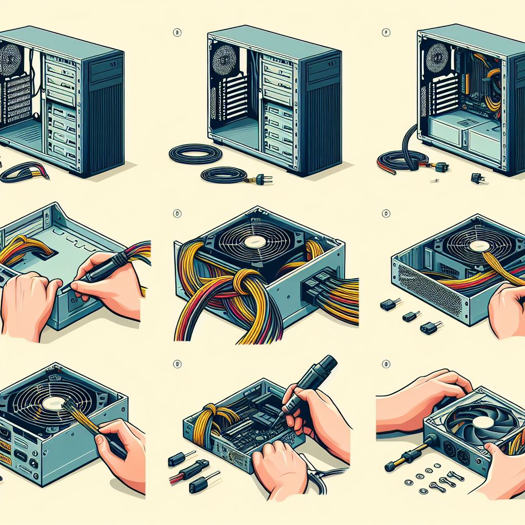 파워서플라이어 전기 스파크 이후 전원 안켜짐 증상 점검