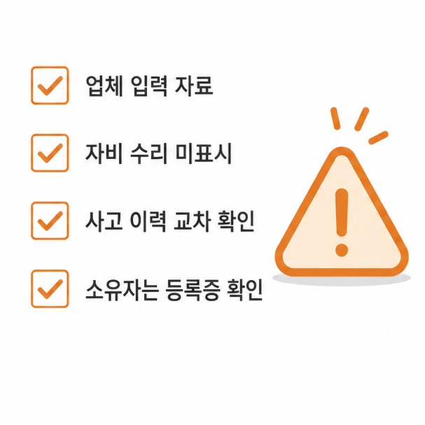 차량번호 조회 시 주의할 점