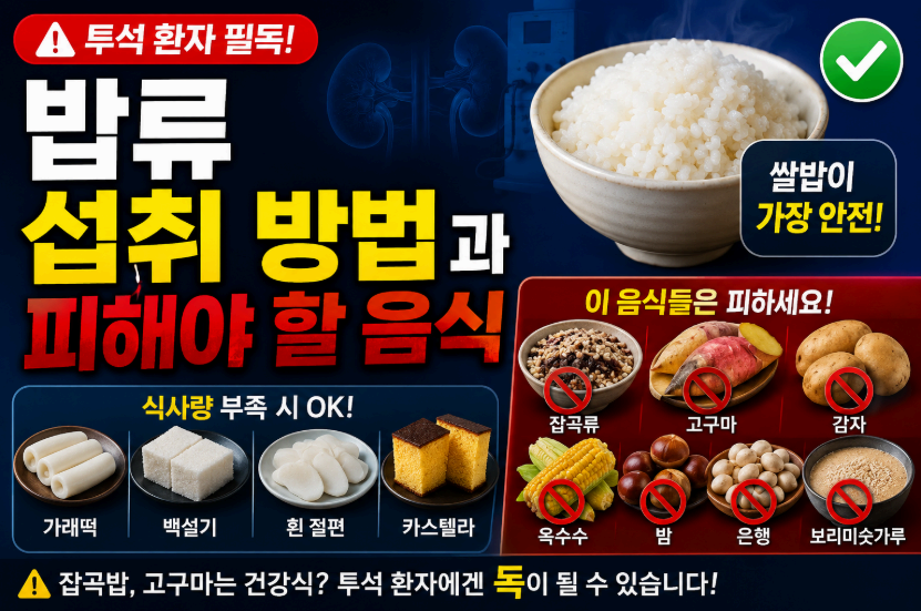 밥류 섭취 방법과 피해야 할 음식 이미지사진