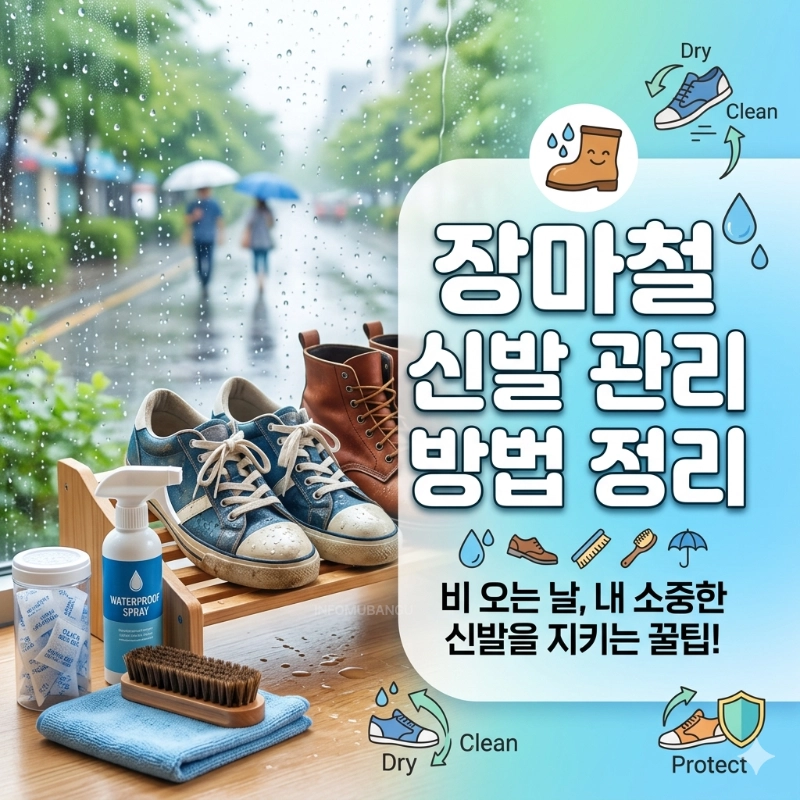 장마철 젖은신발 관리법