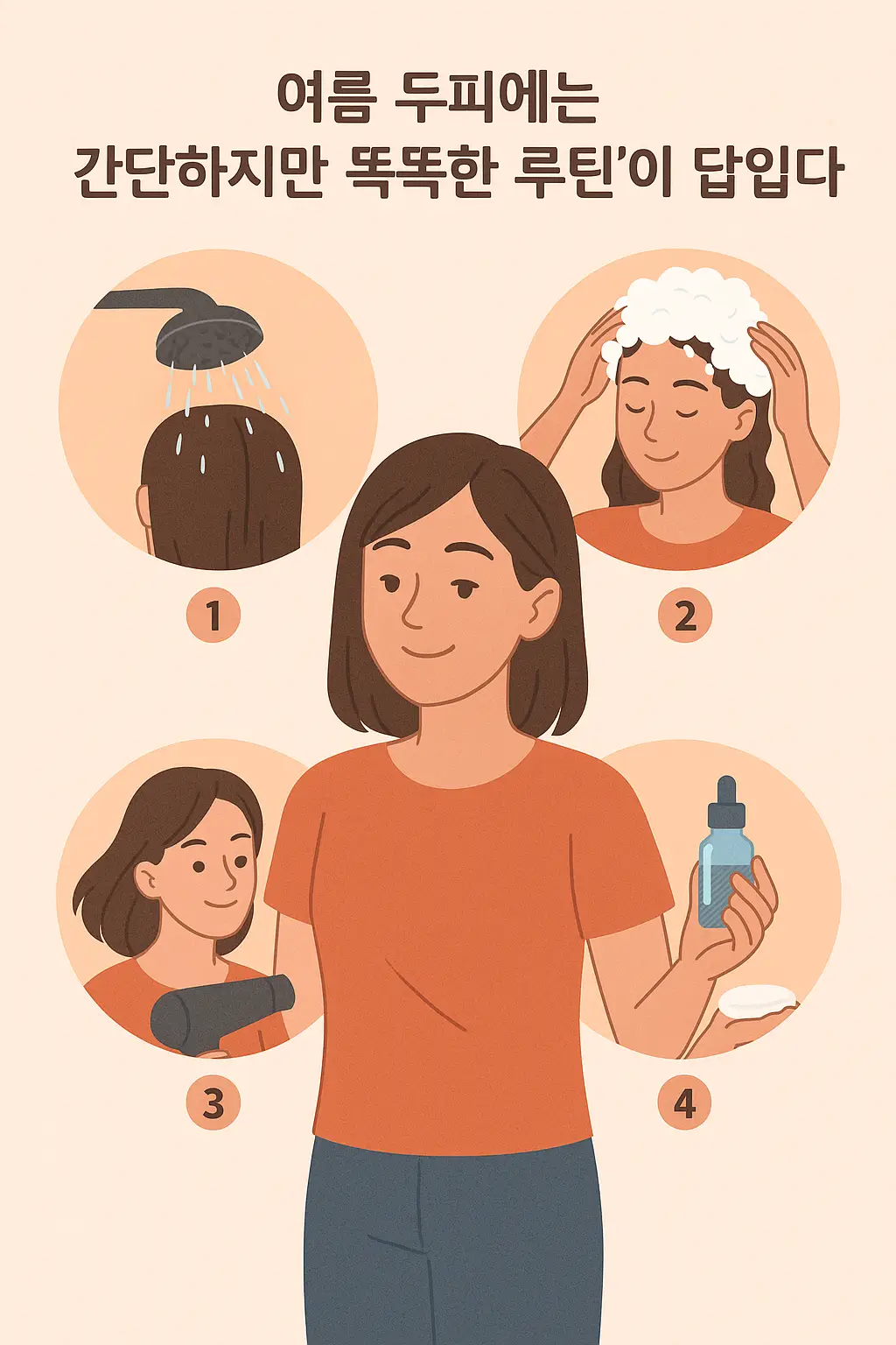 여름 두피에는 ‘간단하지만 똑똑한 루틴’이 답입니다