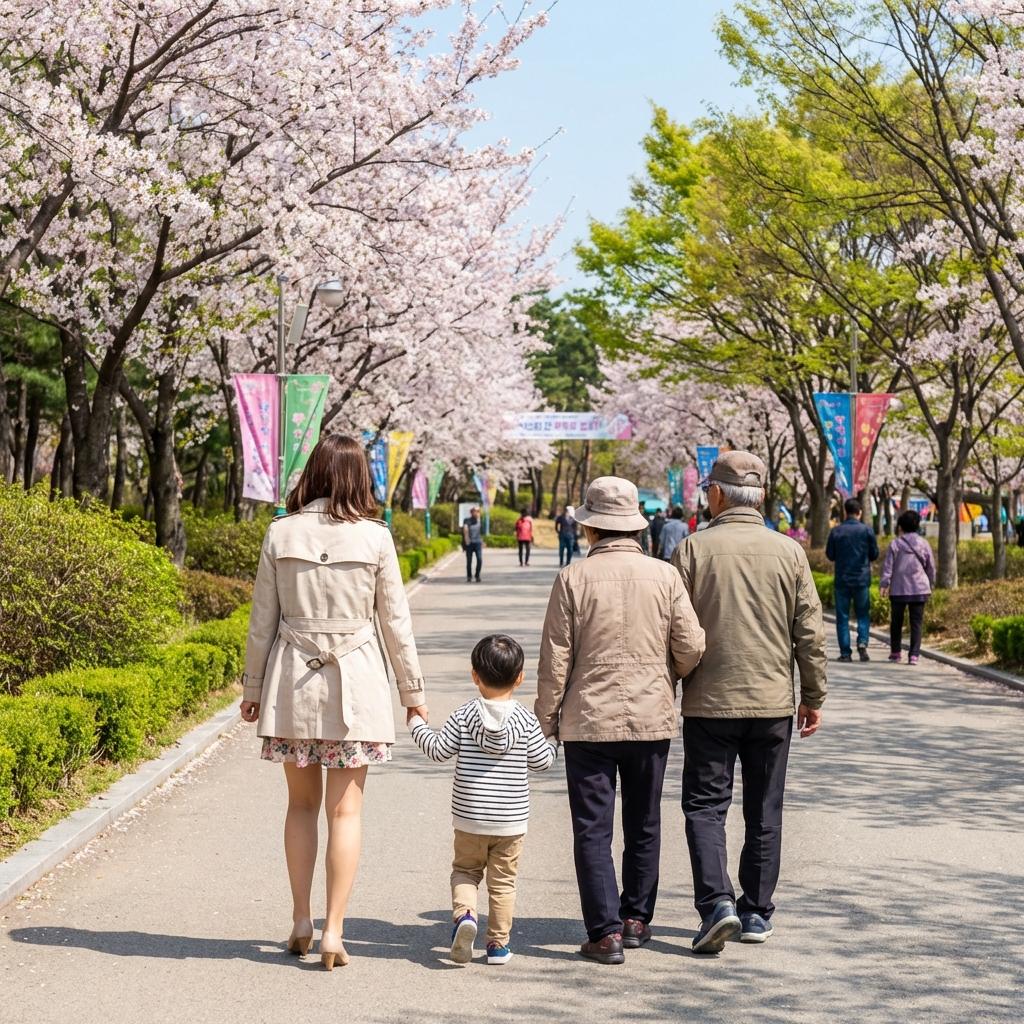 휠체어나 유모차 이동이 쉬운 논산 시민가족공원 동선 가이드