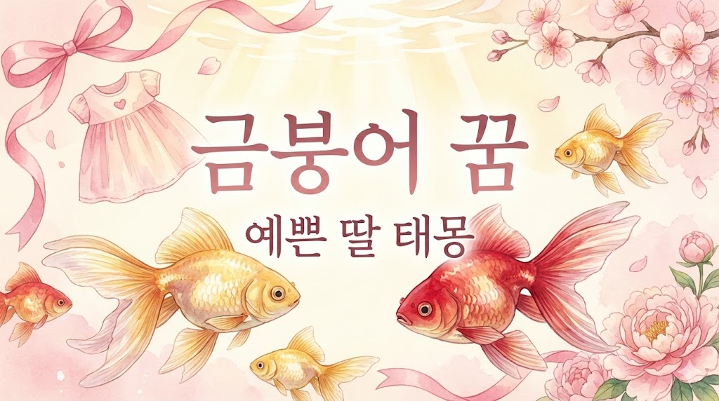 금붕어 꿈해몽 태몽? 딸 태몽 재물운 완벽 정리