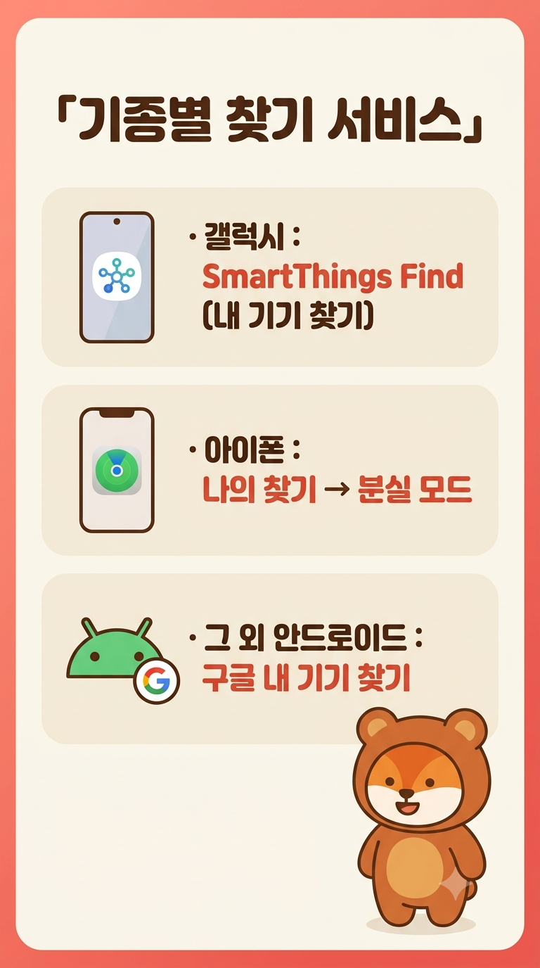 스마트폰 잃어버렸을 때 찾는 법, 갤럭시&middot;아이폰 위치추적&middot;원격 잠금