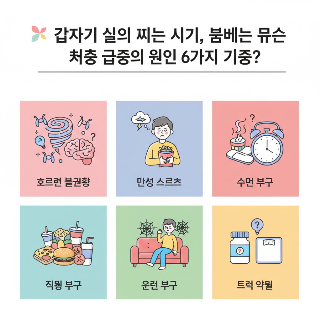 갑자기 살이 찌는 시기&amp;#44; 몸에서는 무슨 일이 벌어질까 체중 급증의 원인 6가지 기준