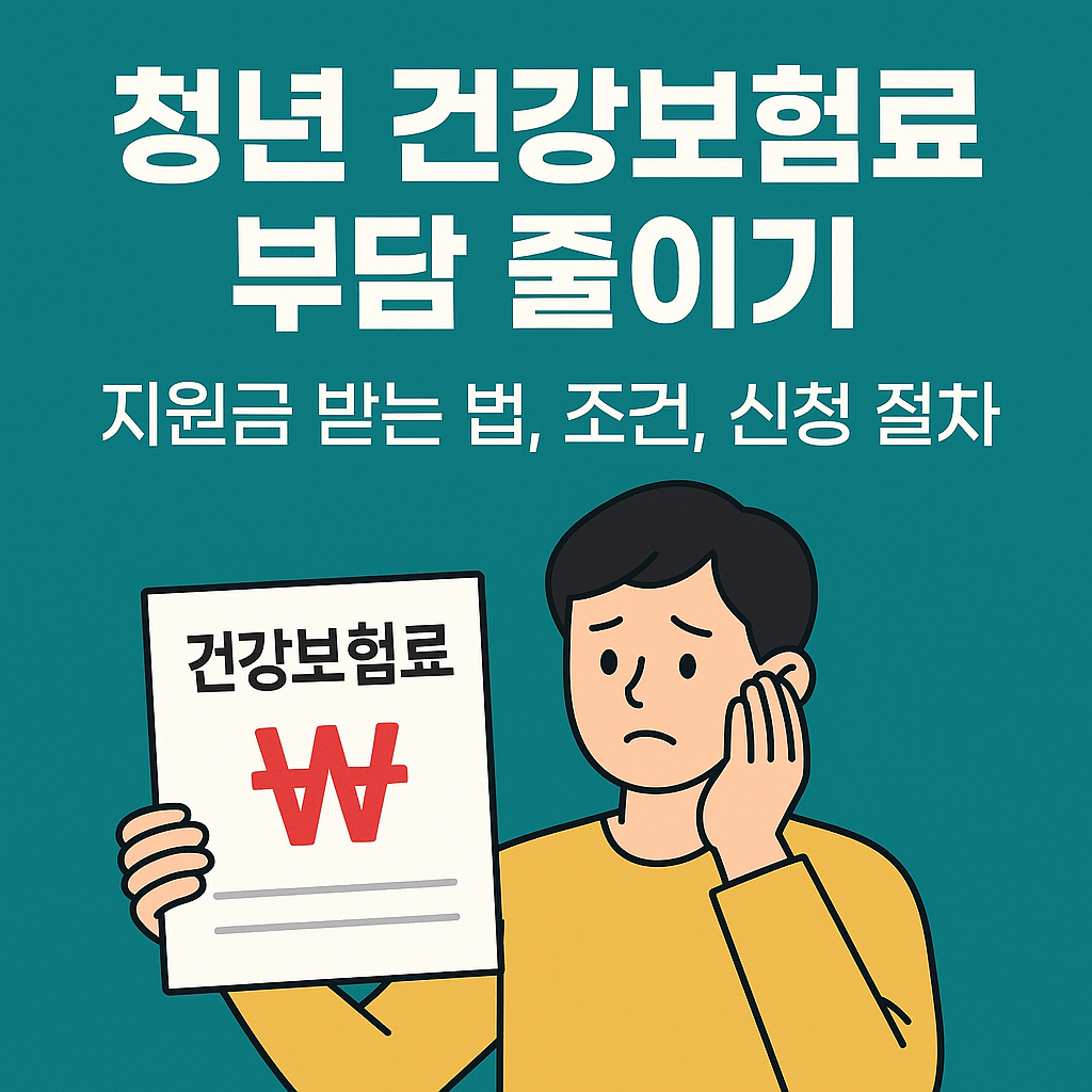 청년 건강보험료 지원금 신청 방법 조건