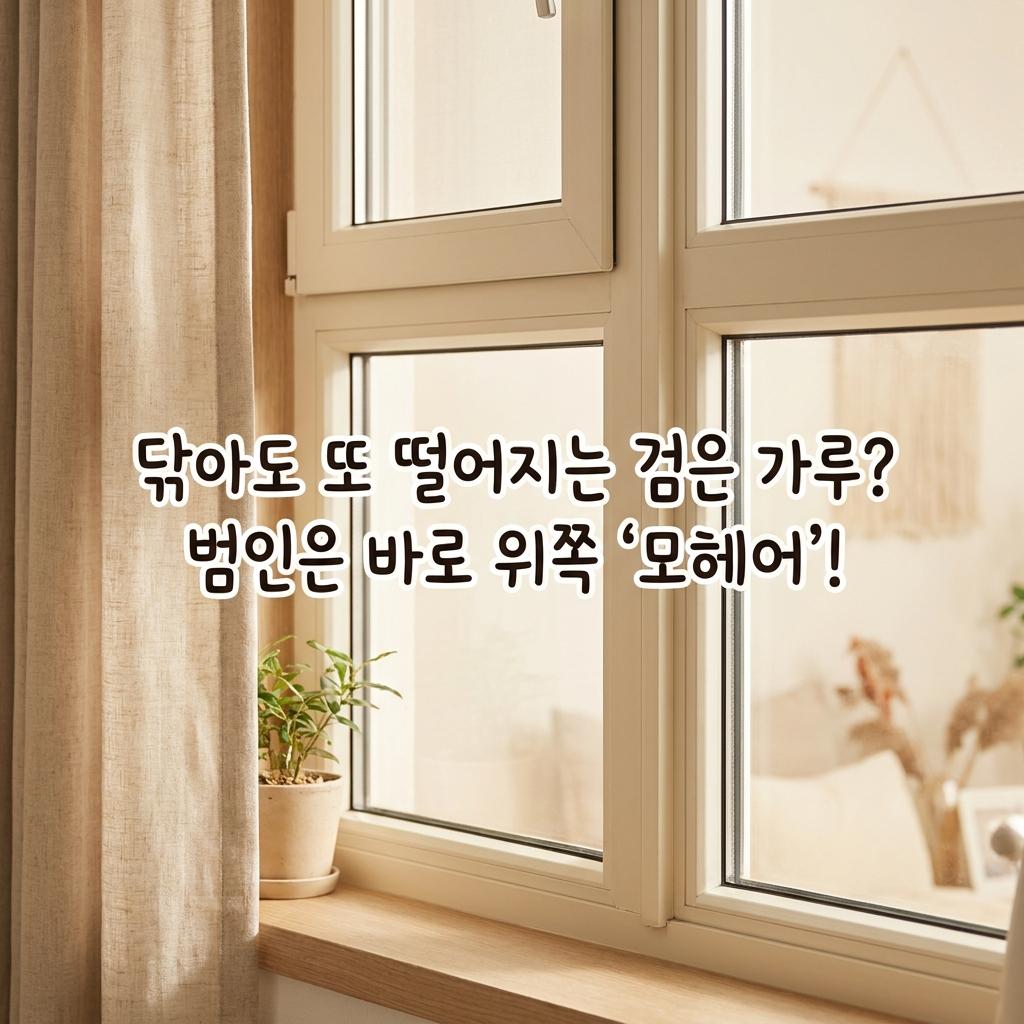 용인 아파트 창틀 청소 검은 가루 습격? 청소광 브라이언도 경악할 삭은 모헤어 교체 비용 및 해결책