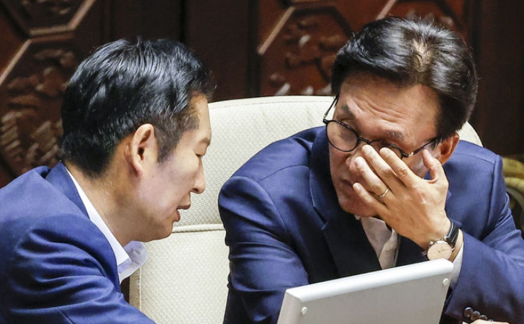 김민석 '서울시장 후보' 수첩 메모