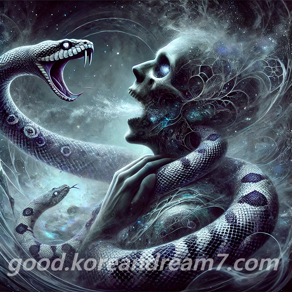 뱀에 목 물리는 꿈