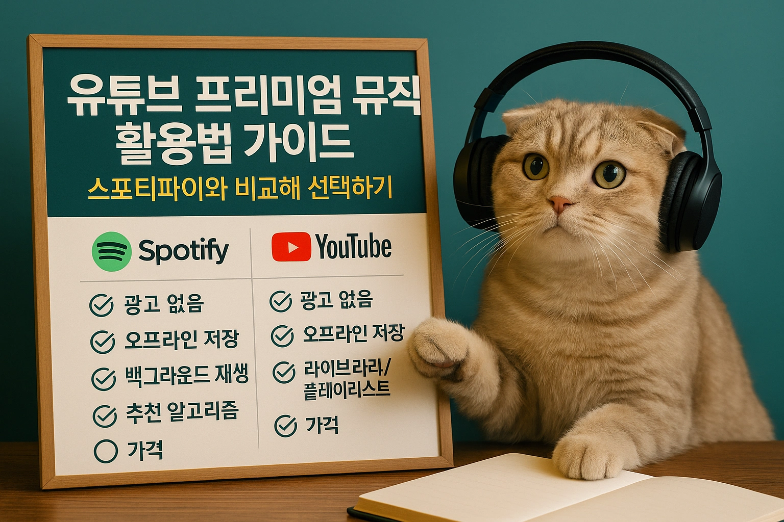 유튜브 프리미엄 뮤직 활용법 가이드-스포티파이와 비교해서 선택하기