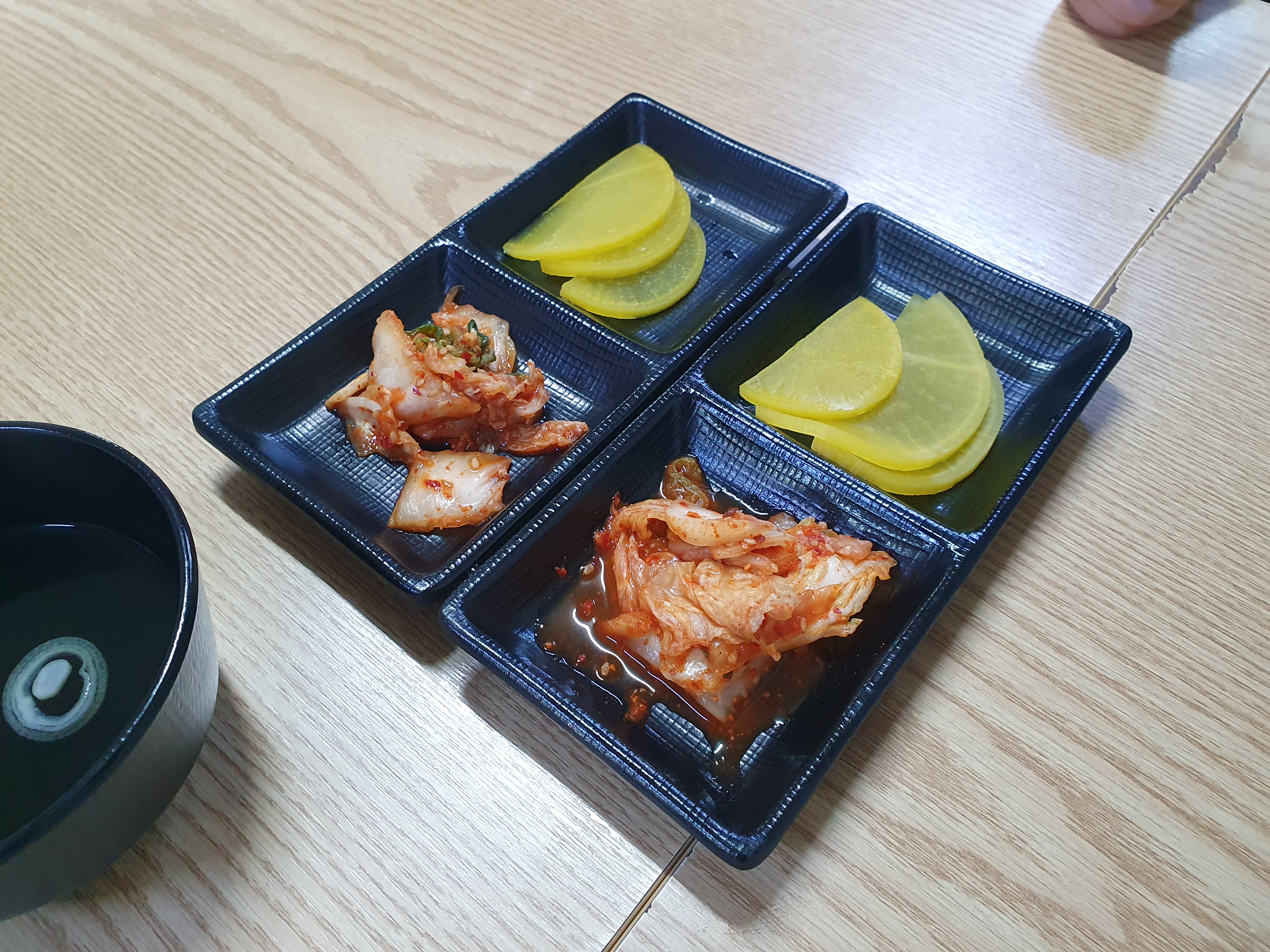 논산 반월소바 반찬