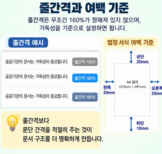 공문서 글꼴&middot;글자 크기&middot;줄간격 기준은?｜공공기관 문서 서식 총정리