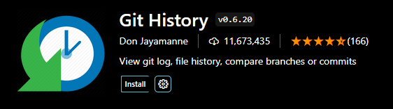 확장 프로그램 Git History