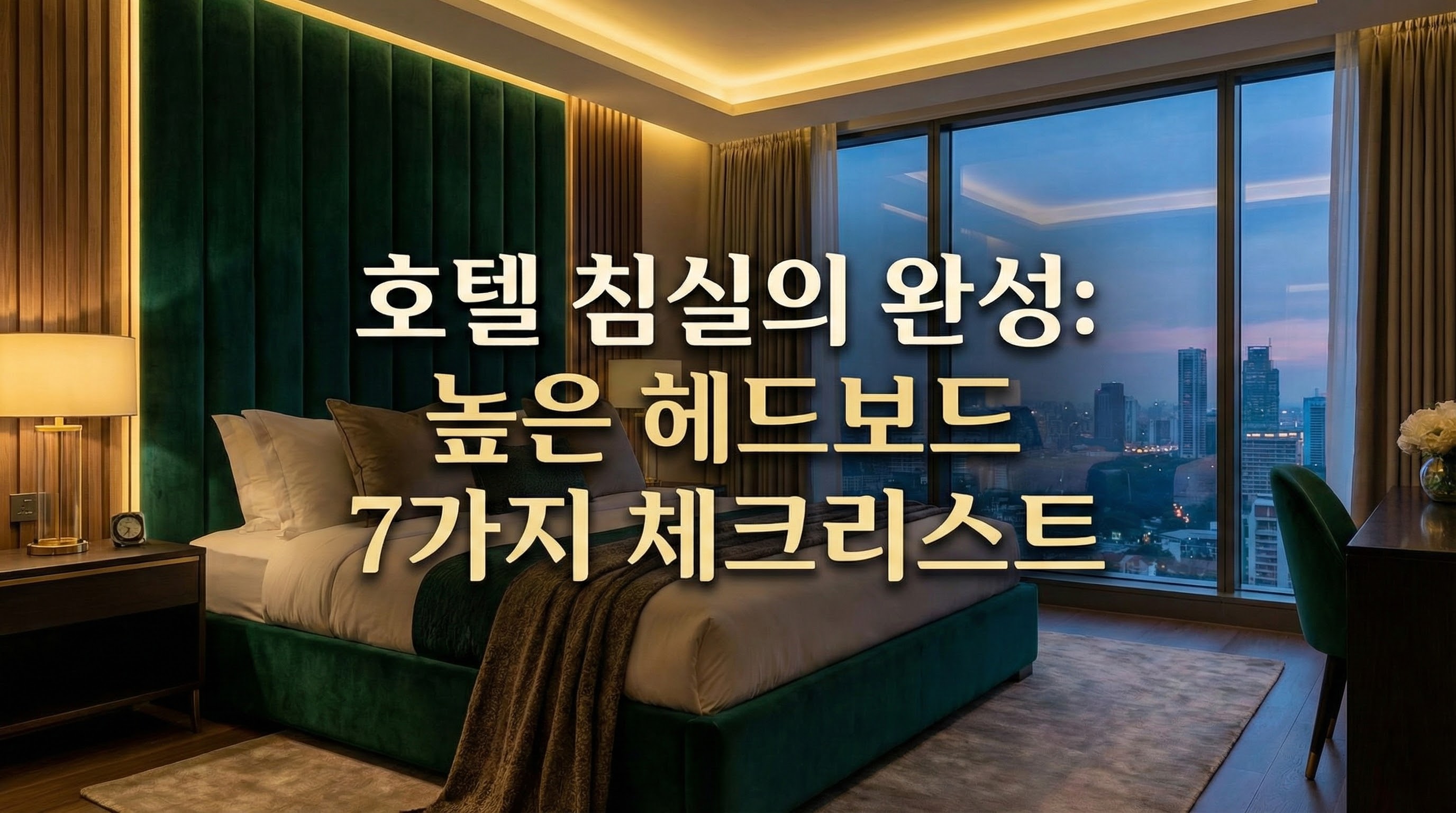 호텔 침실의 완성: 높은 패브릭 헤드보드, 구매 전 놓치면 후회할 7가지 체크리스트