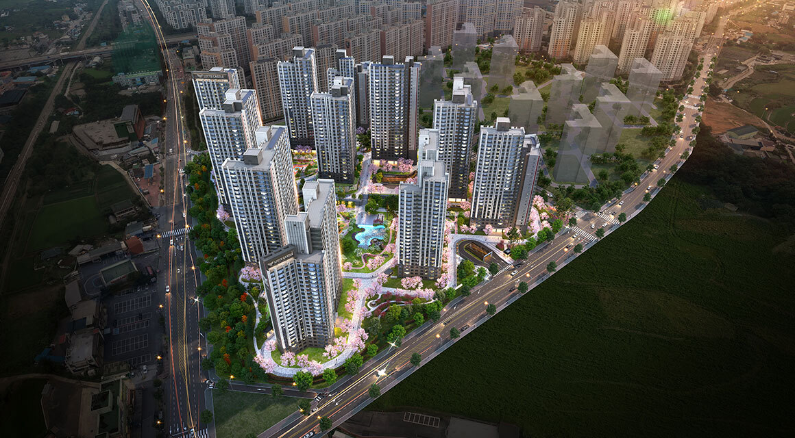 천안 롯데캐슬 더 청당 - 조감도