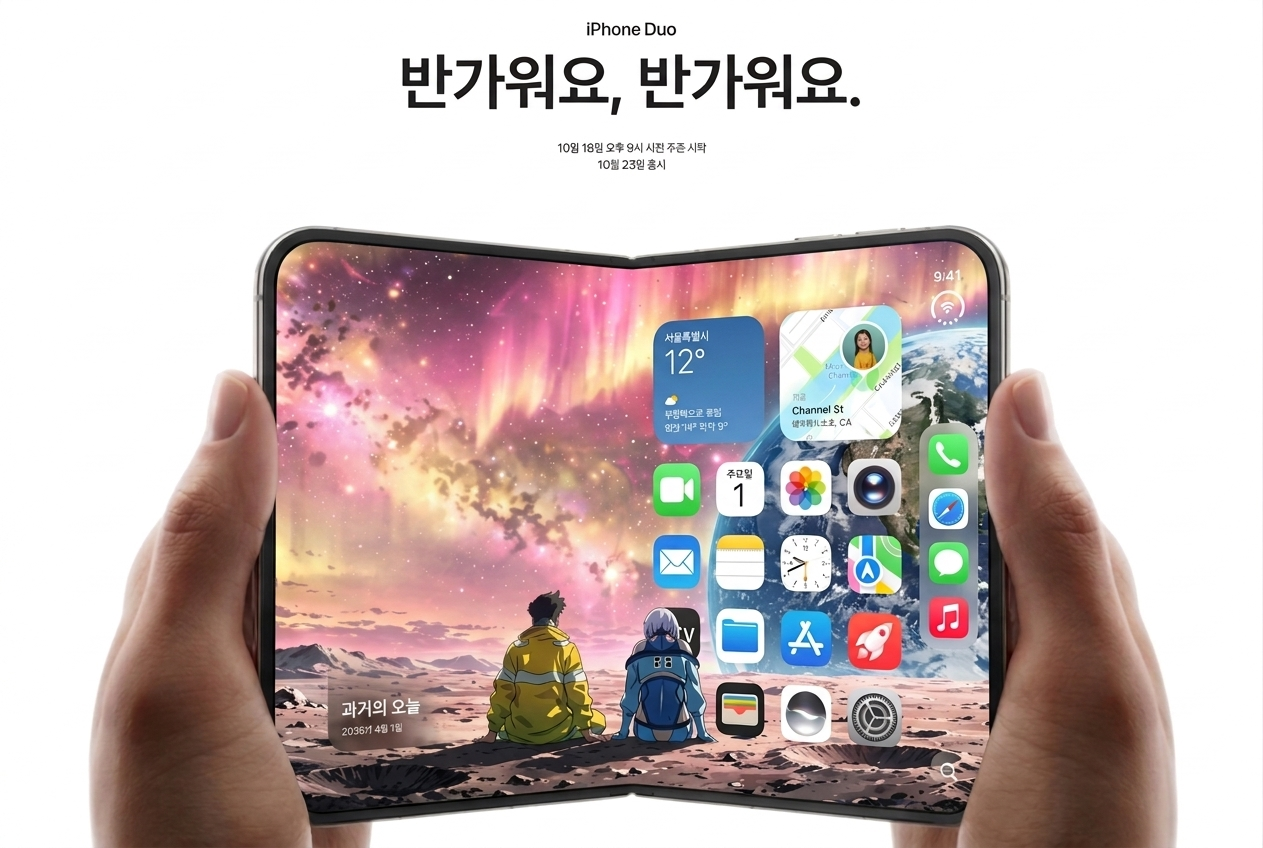 아이폰 듀오 사이버펑크 배경화면 공유