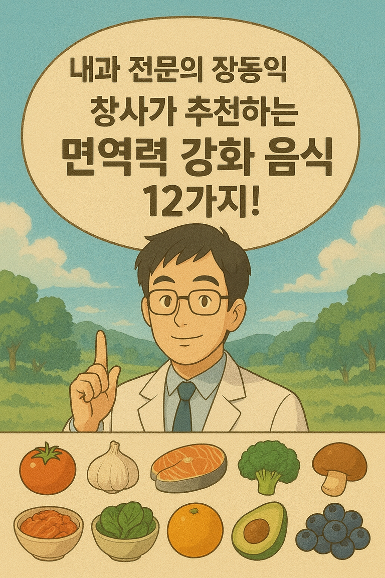 내과 전문의 장동익 박사가 추천하는 면역력 강화 음식 12가지! (타임지 선정 슈퍼푸드 포함)