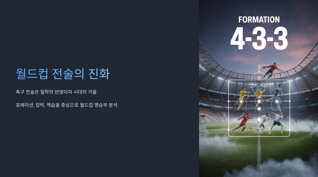 월드컵 전술의 변화