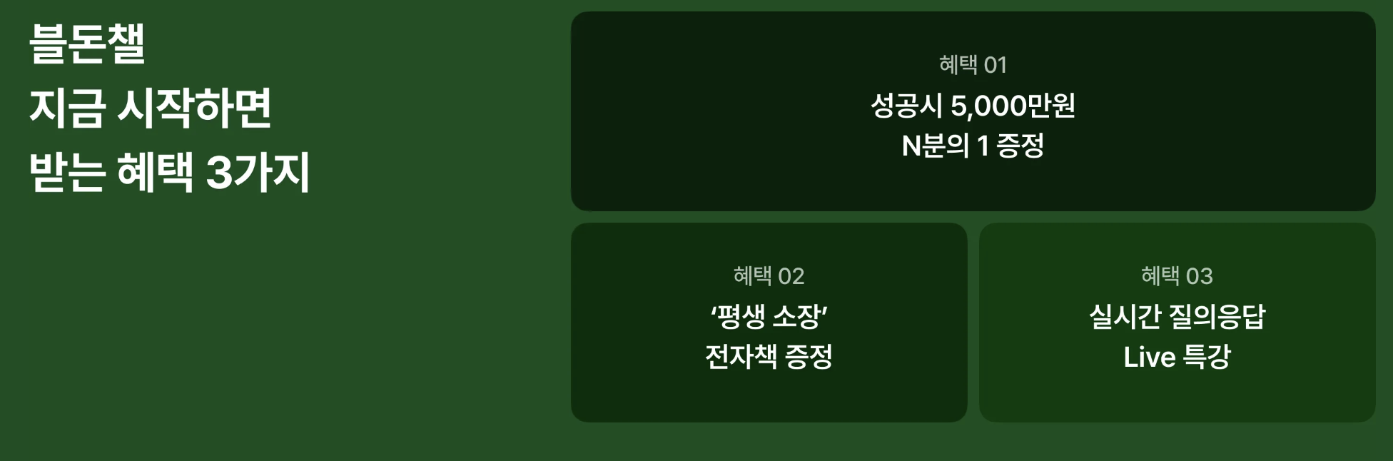 블돈챌 혜택