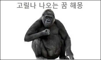 고릴나 나오는 꿈 해몽